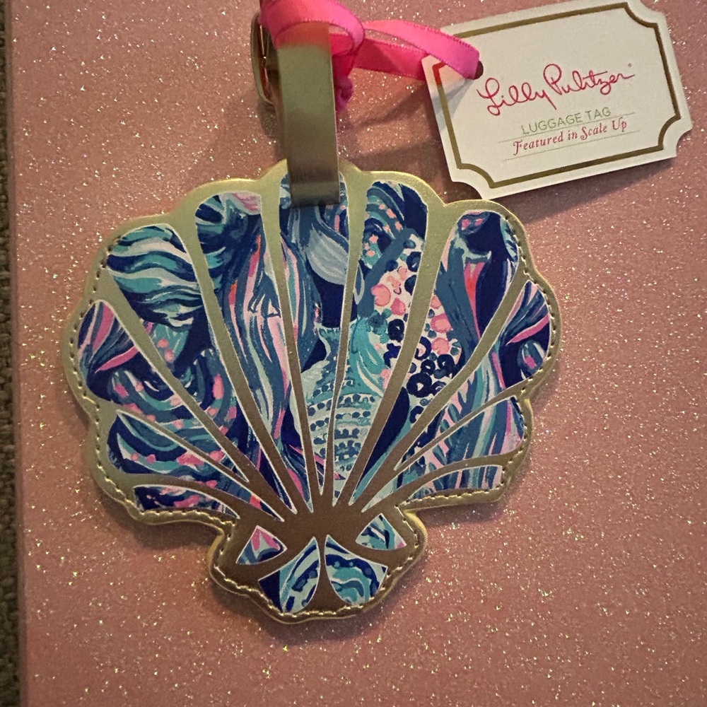 Lilly Pulitzer Vibrant Shell Luggage Tag